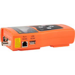 Cable tester with length measurement and cable tracer, 8 remote identifiers